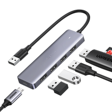 Load image into Gallery viewer, UGREEN 4-PORT USB 3.0 HUB WITH USB-C POWER SUPPLY