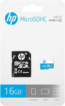 Load image into Gallery viewer, HP MICRO SDHC 16GB, UHS-I U1, 80MB/s READ, 20MB/s WRITE, C10, BLUE+ADAPTER