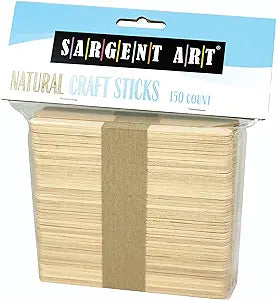 SARGENT ART 150ct NATURAL CRAFT WOOD STICKS
