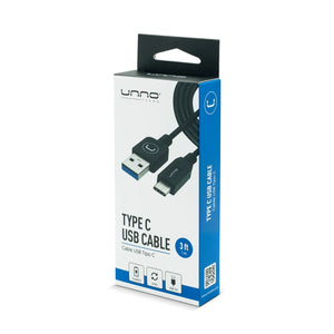 Unno Tekno Cable Type-C USB 3.0 1.5m / 5ft