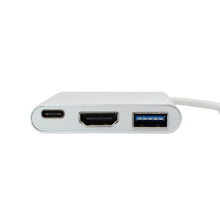 Load image into Gallery viewer, 3 in 1 Type C Hub Adapter - 4K HDMI Port,1 USB 3.0 (5 Gbps) - PD port allows to pass through charging to power your device (up to 60W - 20V/3A).