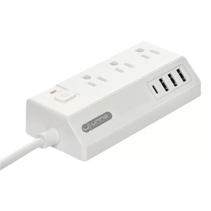 3 Outlets + 4 USB Type A & C Power Strip