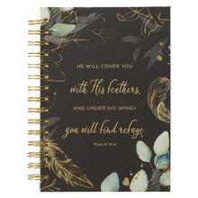 Load image into Gallery viewer, LG WIRE JOURNAL HE WILL COVER YOU PSALM 91:4