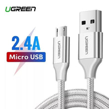 Load image into Gallery viewer, UGREEN USB 2.0 A TO MICRO USB CABLE NICKEL PLATING ALUMINUM BRAID 2M (BLACK)