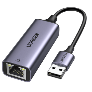 UGREEN USB TO RJ45 ETHERNET ADAPTER ALUMINUM CASE (SPACE GRAY)