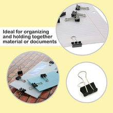 Load image into Gallery viewer, BAZIC Small 3/4&quot; (19mm) Black Binder Clip (20/Pack)