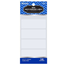 Load image into Gallery viewer, BAZIC 2 3/4&quot; X 1&quot; WHITE MULTIPURPOSE LABEL (128/PACK)