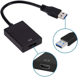 USB to HDMI Adapter, SENGKOB USB 3.0 to HDMI 1080P Video Graphics Cable Converter with Audio for PC Laptop Projector HDTV Compatible with Windows XP 7/8/8.1/10