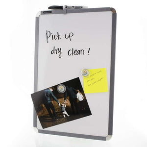 BAZIC 11" X 17" MAGNETIC DRY ERASE WHITEBOARD W/ MARKER & 2 MAGNETS