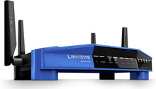 Load image into Gallery viewer, Linksys WRT3200ACM: AC3200 Dual-Band Gigabit Wi-Fi Router, Beamforming Tri-Stream Wireless Signal, Ethernet Ports, MU-MIMO (Black, Blue)