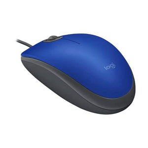 LOGITECH MOUSE WIRED BLUE M110 SILENT