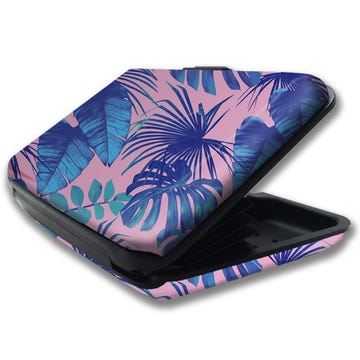 JET LUXE ARMOR RFID SECURITY WALLET IN FLORAL PRINT