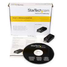 Load image into Gallery viewer, STARTECH VIRTUAL 7.1 USB STEREO AUDIO ADAPTER EXTERNAL SOUND CARD