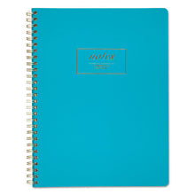 Load image into Gallery viewer, Cambridge Jewel Tone Medium Notebook, Gold Twin-Wire, 1 Subject, Wide/Legal Rule, Purple Cover, 9.5 x 7.25, 80 Sheets