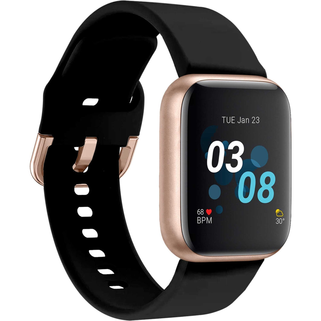 iTOUCH AIR 3 UNISEX ROSE GOLD/BLACK SMART WATCH
