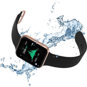 iTOUCH AIR 3 UNISEX ROSE GOLD/BLACK SMART WATCH