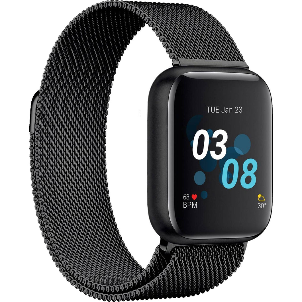 iTOUCH AIR 3 UNISEX MESH BLACK SMART WATCH