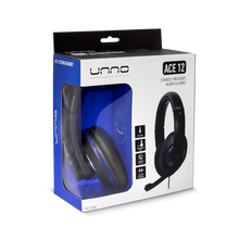 Load image into Gallery viewer, Unno Tekno Headset ACE 12 Stereo 3.5mm with MIC