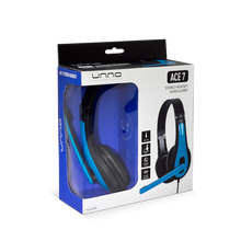 Load image into Gallery viewer, Unno Tekno Headset ACE 7 Stereo 3.5mm with MIC