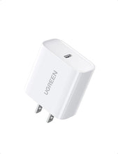 Load image into Gallery viewer, UGREEN FAST CHARGING POWER ADAPTER WITH PD 20W US (WHITE)