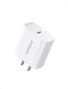 UGREEN FAST CHARGING POWER ADAPTER WITH PD 20W US (WHITE)
