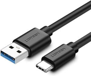 UGREEN USB 3.0 A MALE TO TYPE C MALE CABLE NICKEL PLATING 2M (BLACK)