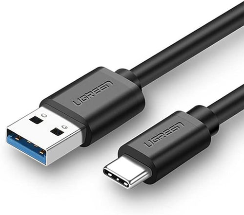 UGREEN USB 3.0 A MALE TO TYPE C MALE CABLE NICKEL PLATING 1M (BLACK)