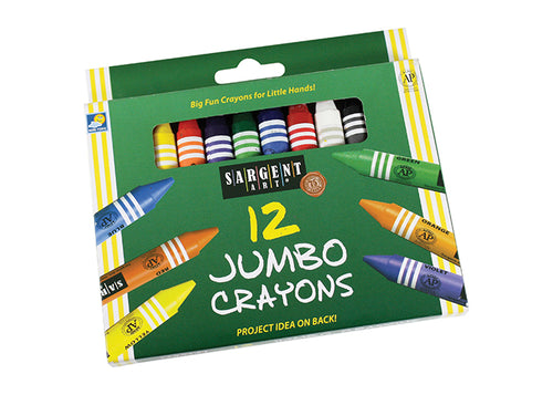 12ct SARGENT ART JUMBO CRAYONS