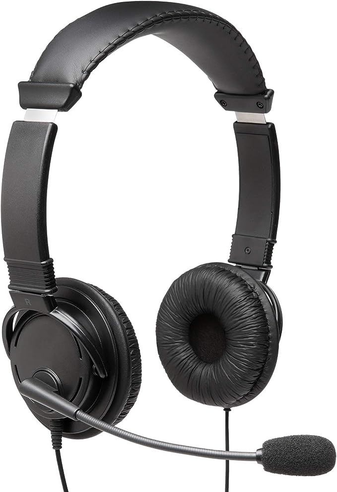 Kensington Hi-Fi Headphones with Mic, 6ft cable