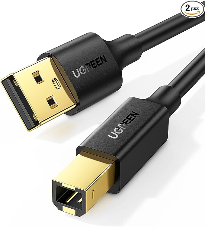 UGREEN USB 2.0 AM TO BM PRINT CABLE 3M (BLACK)