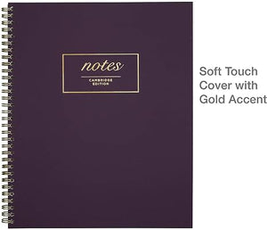 Mead Cambridge Purple Fashion Twinwire Large Business Notebook