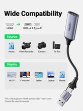 Load image into Gallery viewer, UGREEN VIDEO CAPTURE CARD SINGLE HDMI INPUT