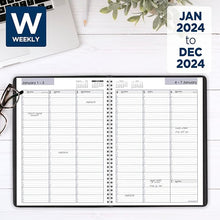 Load image into Gallery viewer, AT-A-GLANCE Fashion 2024 Weekly Apt Book Planner, Blue, Large, 8 1/4&quot; x 11&quot;