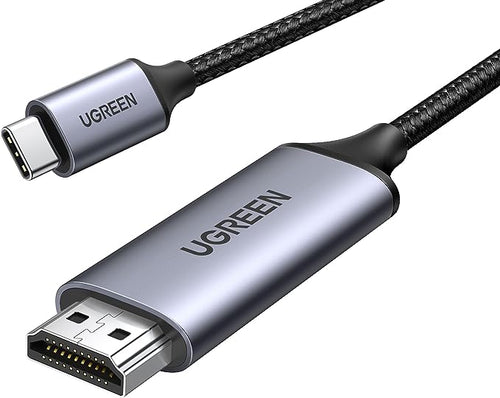 UGREEN USB-C TO HDMI MALE TO MALE CABLE ALUMINUM SHELL 1.5M (GRAY BLACK)