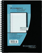 Load image into Gallery viewer, Mead Cambridge Wirebound Notebook, White, 9-1/2 X 7-1/4 160pgs