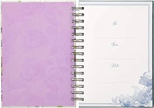 Load image into Gallery viewer, Be Still &amp; Know Pink and Blue Watercolor Large Wirebound Journal - Psalm 46:10