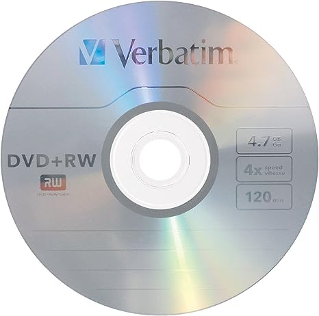 VERBATIM DVD-RW 4.7GB 4X WITH BRANDED SURFACE - 30PK SPINDLE