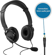 Load image into Gallery viewer, Kensington Hi-Fi Headphones with Mic, 6ft cable