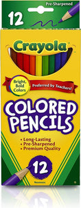 CRAYOLA 12ct COLORED PENCIL CRAYON