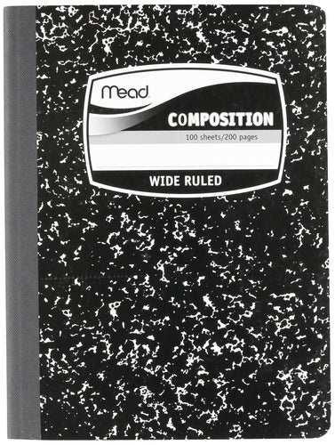 MEAD BLACK MARBLE COMPOSITION BOOK