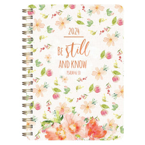 2024 Wirebound Daily Planner Be Still & Know Ps. 46:10