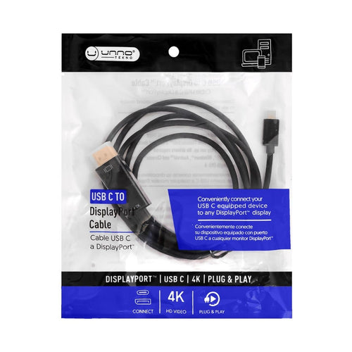 Cable Type C to Displayport Black 1.5m/5ft