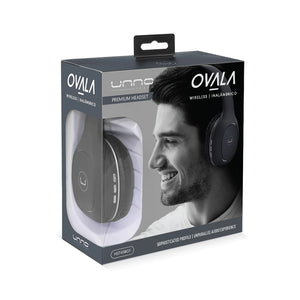 Unno Tekno Headset Ovala Bluetooth with MIC - Gray