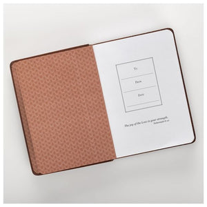 JOURNAL FAUX LEATHER BE STRONG & COURAGEOUS JOSH 1:9
