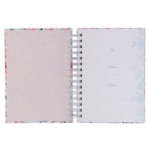 Load image into Gallery viewer, More Precious Than Rubies Pink Floral Wirebound Journal - Proverbs 5:13