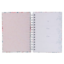 Load image into Gallery viewer, More Precious Than Rubies Pink Floral Wirebound Journal - Proverbs 5:13