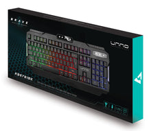 Load image into Gallery viewer, Unno Tekno Keyboard Brave Gaming USB English