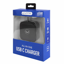 Load image into Gallery viewer, Unno Tekno All in One USB C Charger 65W with PD Fast Charge