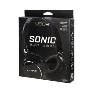 Unno Tekno Headset Sonic 3.5mm with MIC - Black