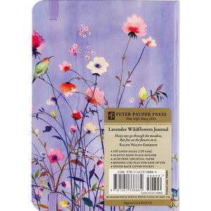 Small Journal Lavender Wild Flowers